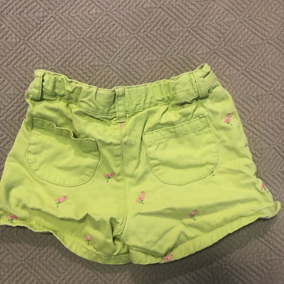 Girls Gymboree size 5 Embroidered Flamingo Shorts - Picture 2 of 5